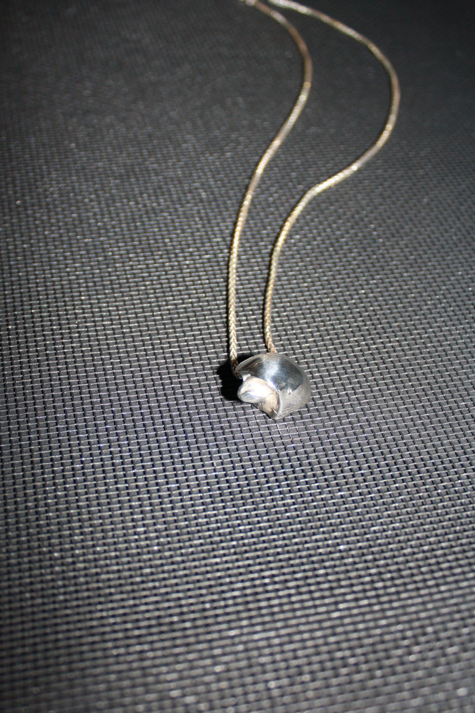 Ocean Moon Shell Pendant in Sterling Silver